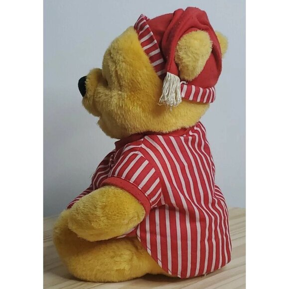1998 Mattel Winnie the Pooh Bear Only Plush Sleep Sleepover Pajama Fun - Picture 4 of 12